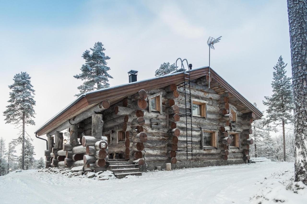 Villa Spectacular Rural Log House With 2 Saunas Next To A Beautiful Lake à Kuusamo Extérieur photo