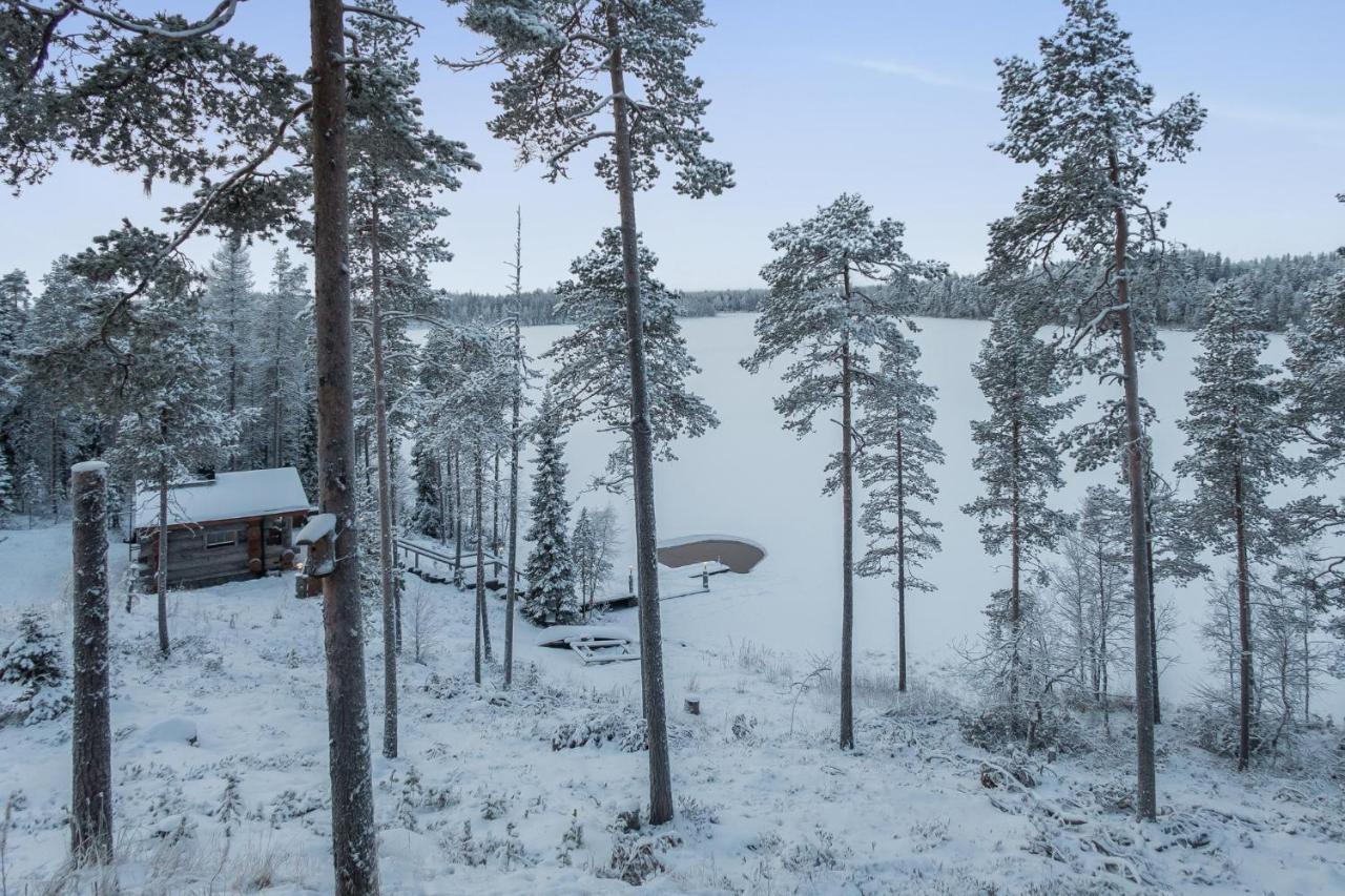 Villa Spectacular Rural Log House With 2 Saunas Next To A Beautiful Lake à Kuusamo Extérieur photo